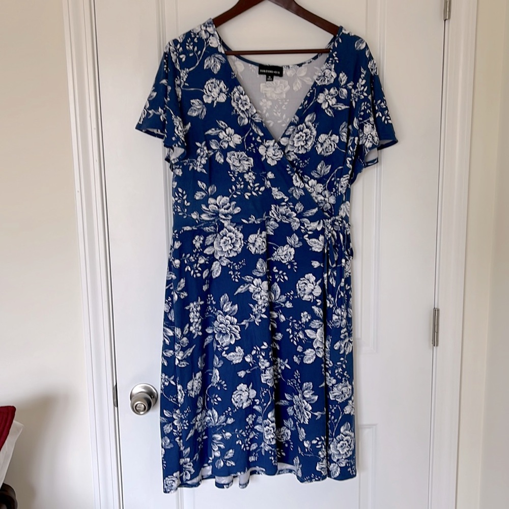 Blue Floral Dress